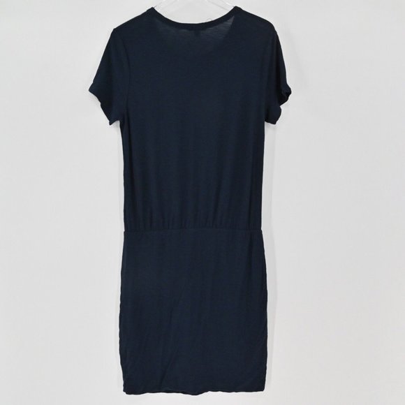 STANDARD JAMES PERSE Womens Blouson Dress Navy Lightweight Stretch Size XL $225 - Picture 6 of 10